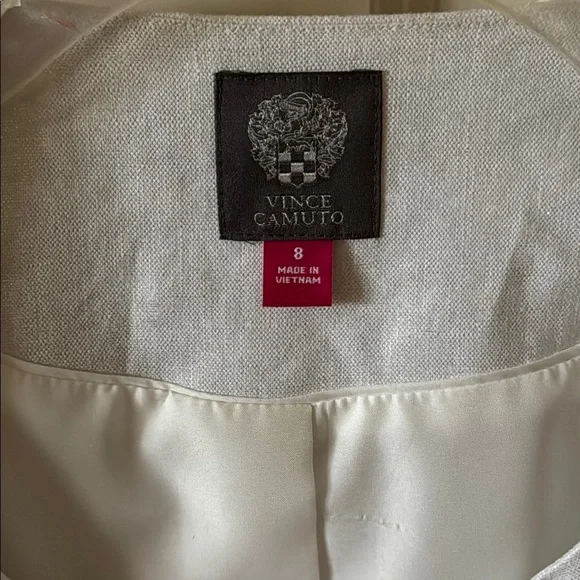 Vince Camuto Women's White Jacket Size 8 EUC - Picture 2 of 14